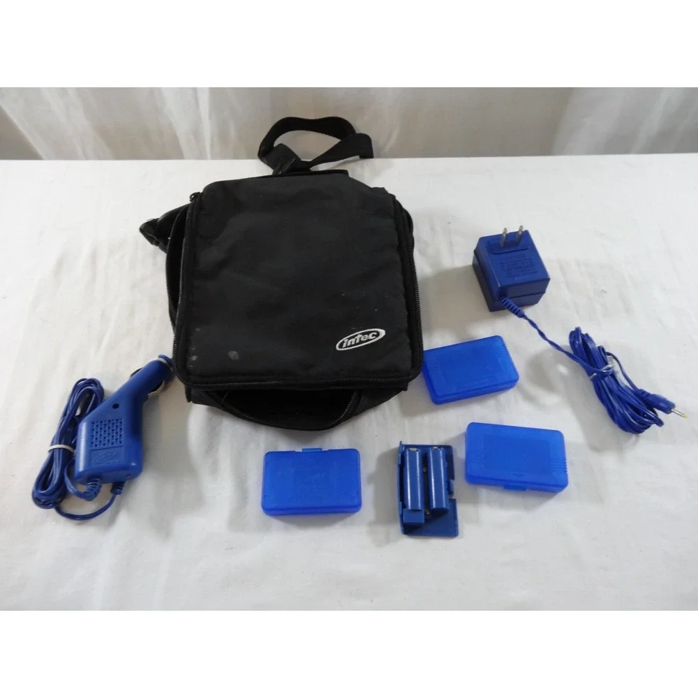 Intec Nintendo Game Boy Advance Black Carrying Case Travel Bag With Accessories‎